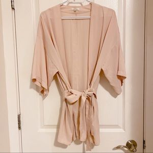 Wilfred kimono blouse in nude pink